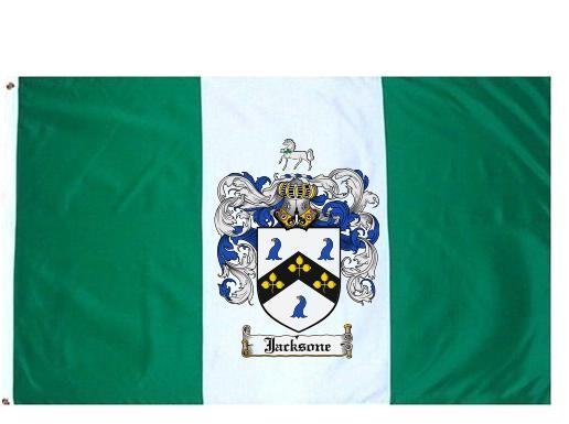 Jacksone Coat of Arms Flag / Family Crest Flag