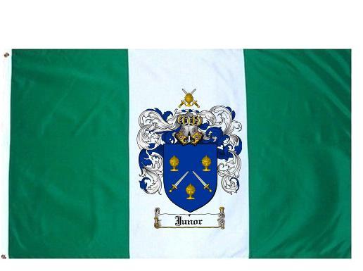 Junor Coat of Arms Flag / Family Crest Flag
