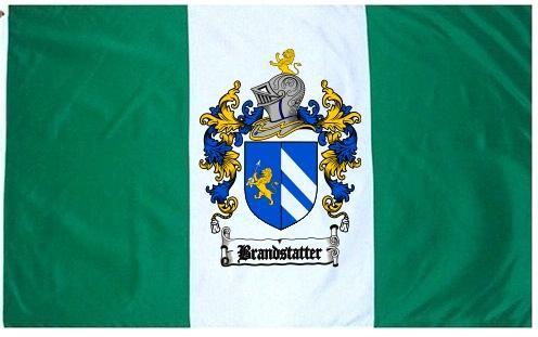 Brandstatter Coat of Arms Flag / Family Crest Flag