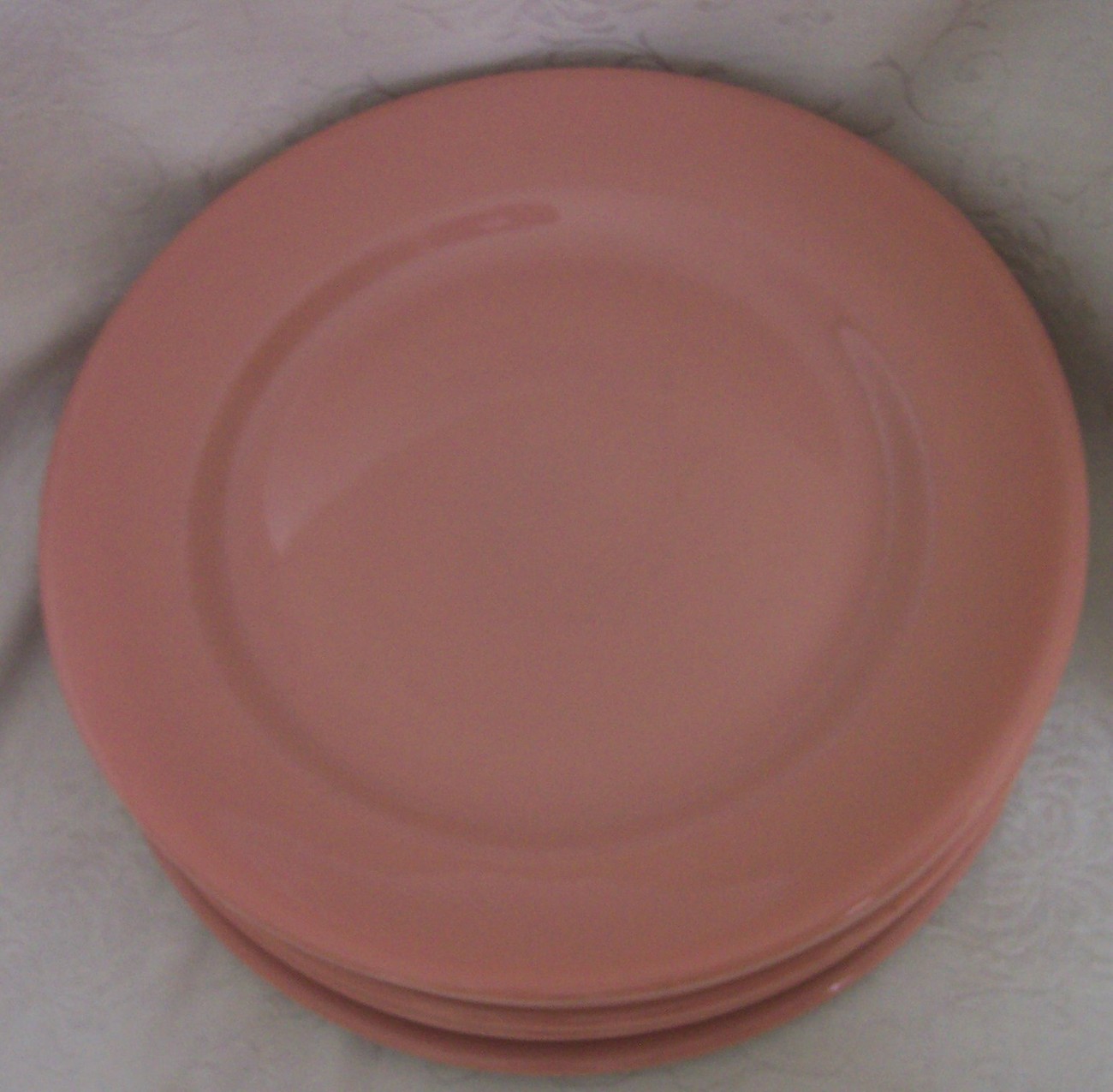Pink Dinner Plates by Sterling China Restaurant Ware Set of 6