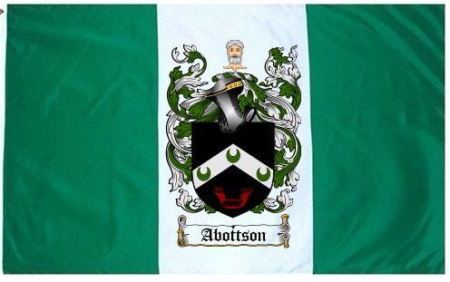 Abottson Coat of Arms Flag / Family Crest Flag