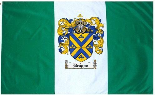 Brogon Coat of Arms Flag / Family Crest Flag
