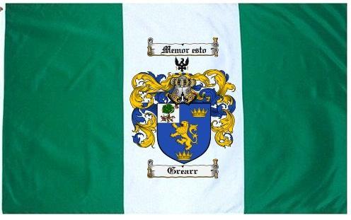 Grearr Coat of Arms Flag / Family Crest Flag