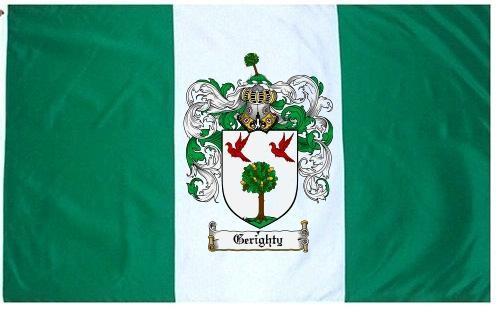 Gerighty Coat of Arms Flag / Family Crest Flag