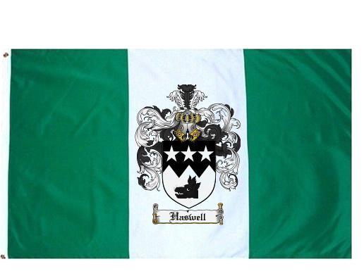 Haswell Coat of Arms Flag / Family Crest Flag