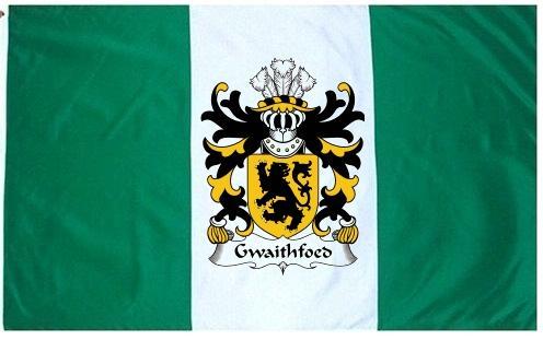 Gwaithfoed Coat of Arms Flag / Family Crest Flag