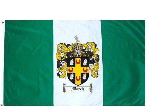 March Coat of Arms Flag / Family Crest Flag  Coat of Arms