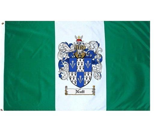 Nutt Coat of Arms Flag / Family Crest Flag