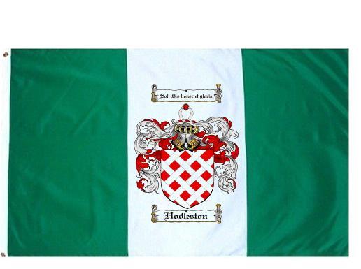 4crests - Hodleston coat of arms flag / family crest flag