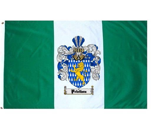 Privitera Coat of Arms Flag / Family Crest Flag