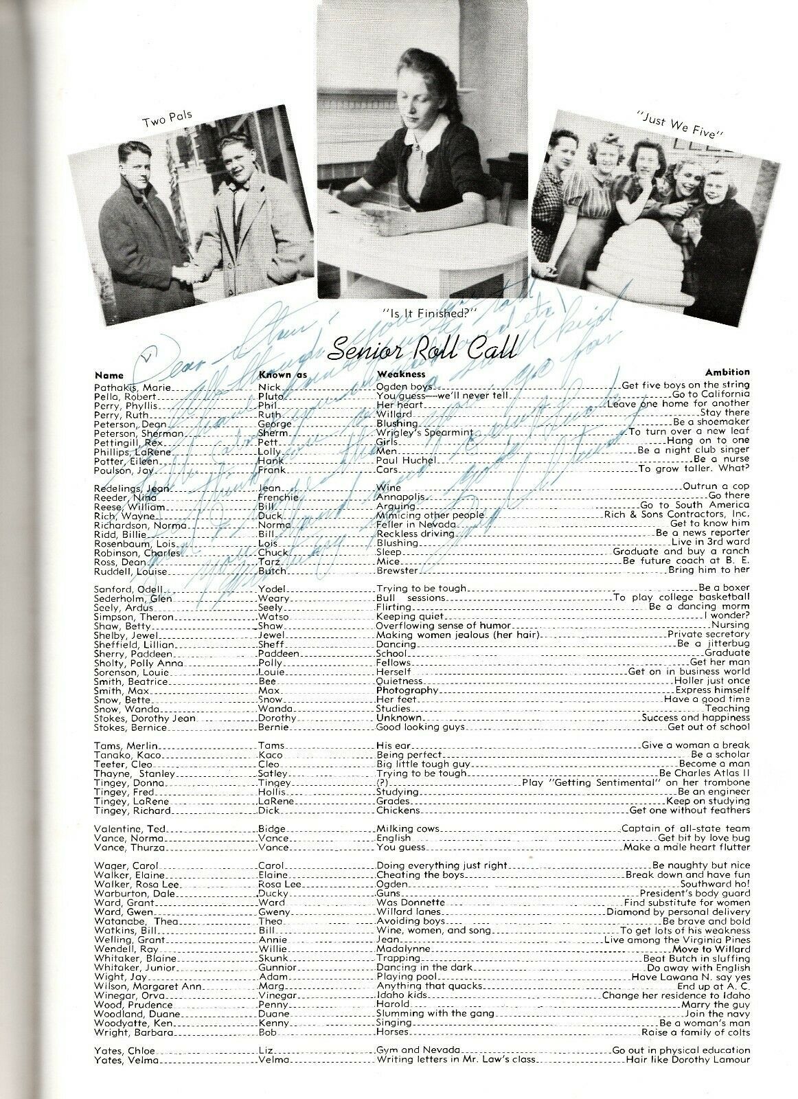 1940 Box Elder High School Yearbook, Boomerang, Brigham City, Utah