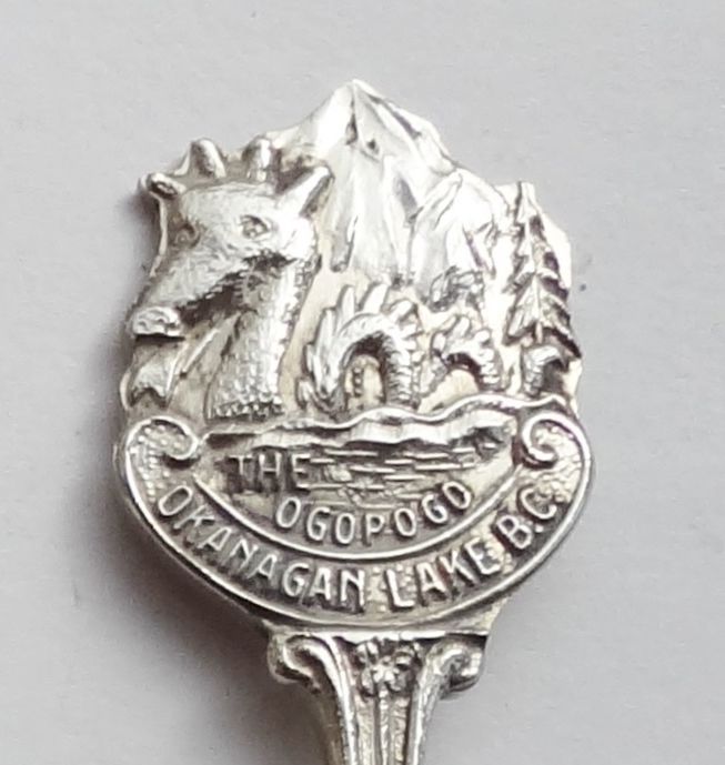 Collector Souvenir Spoon Canada BC Kelowna Okanagan Lake Ogopogo