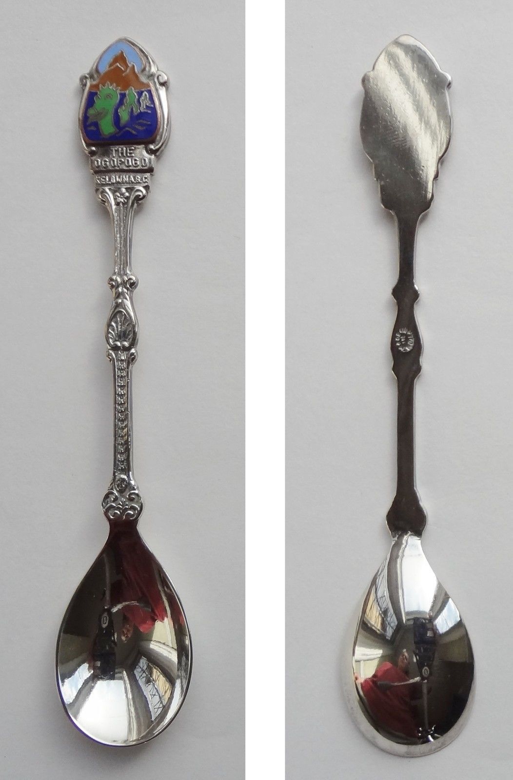 Collector Souvenir Spoon Canada BC Kelowna Ogopogo Decorative