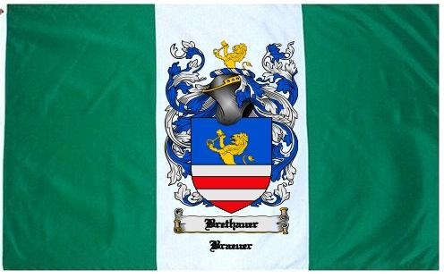 Brethauer Coat of Arms Flag / Family Crest Flag