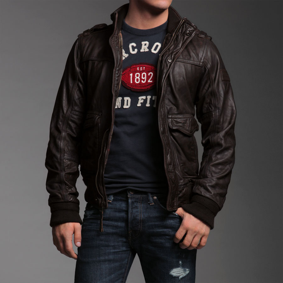 MENS BROWN BIKER LEATHER JACKET, MEN BROWN MOTORCYCLE LEATHER JACKET Outerwear