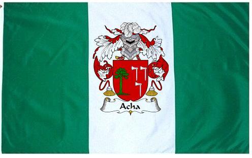 Acha Coat of Arms Flag / Family Crest Flag