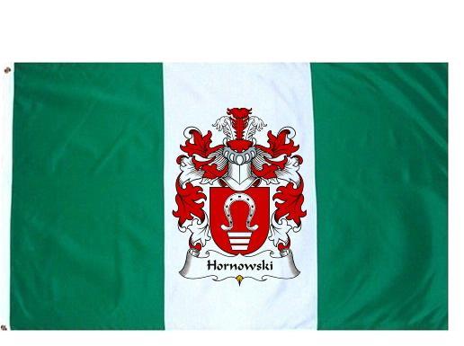 Hornowski Coat of Arms Flag / Family Crest Flag