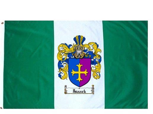 Isaack Coat of Arms Flag / Family Crest Flag