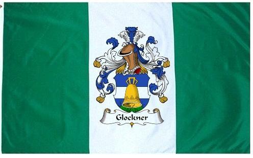 Glockner Coat of Arms Flag / Family Crest Flag