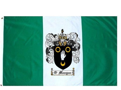 O'Mangan Coat of Arms Flag / Family Crest Flag
