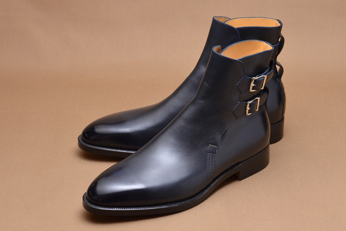 double monk strap ankle boots