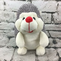 Hedgehog Plush Cream Brown Fringey Sensory Stuffed Animal Soft Comfort Toy - $11.88