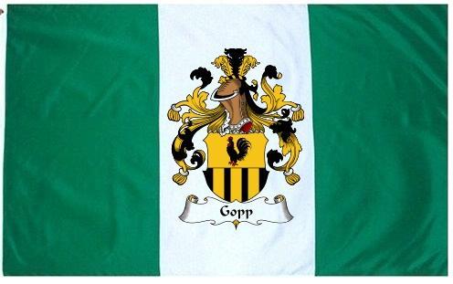 Gopp Coat of Arms Flag / Family Crest Flag