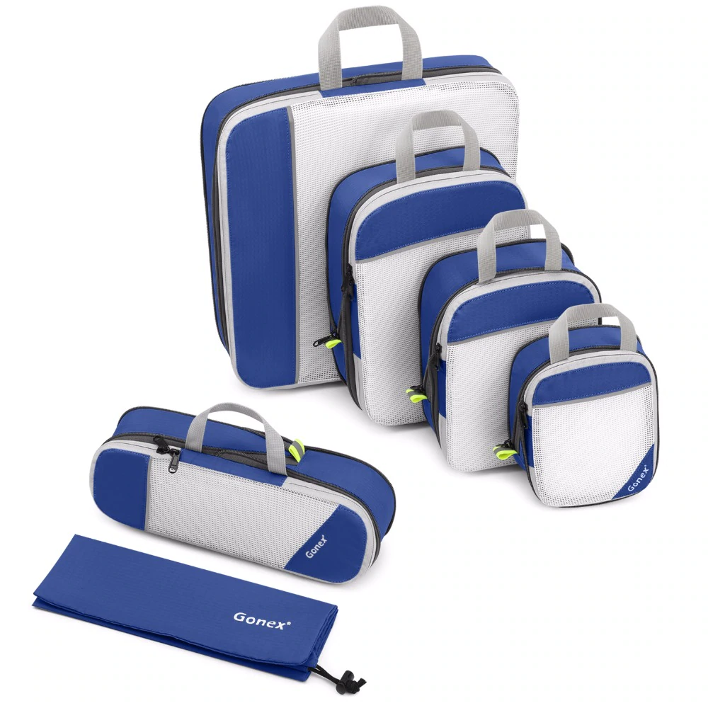 Gonex Travel Storage Bag 19inch Suitcase Luggage Organizer Set Hanging-Deep Blue