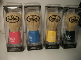 Omega Shaving Brush #10018 Pure Bristles available in FOUR Colors - $9.84