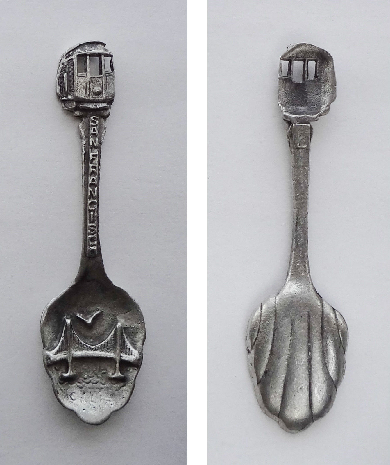 Collector Souvenir Spoon USA California San Francisco Cable Car Figural