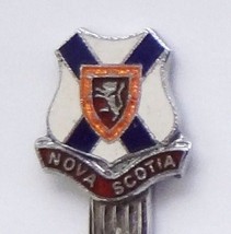 Collector Souvenir Spoon Canada Nova Scotia Flag Coat of Arms Cloisonne - £3.70 GBP