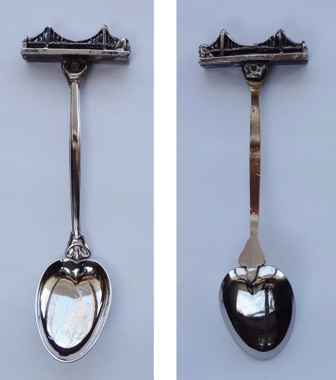 Collector Souvenir Spoon Canada BC Vancouver Stanley Park 3D Lions Gate