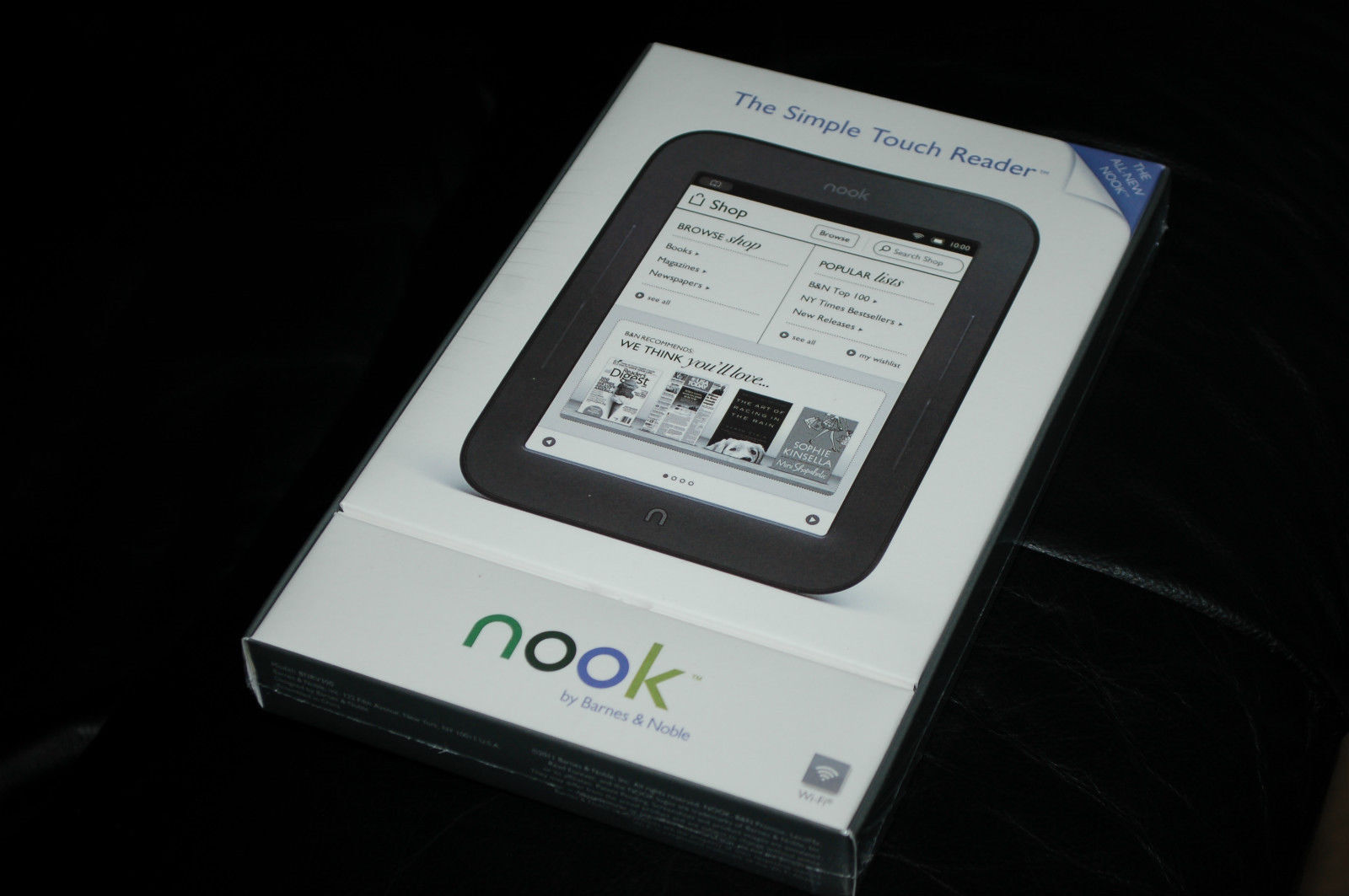 Barnes & Noble NOOK Simple Touch 2GB Wi-Fi 6 inch eBook eReader Tablet ...