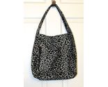 Luna Borsa Black & Gray Leopard Print Fashion Bag/Tote - Handbags & Purses