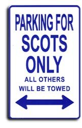 Primary image for Scotland Parking Sign