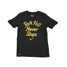 Nike &#39;Park Hill Never Stops&#39; Men&#39;s T-Shirt Black-Yellow 748836-010 - $39.95