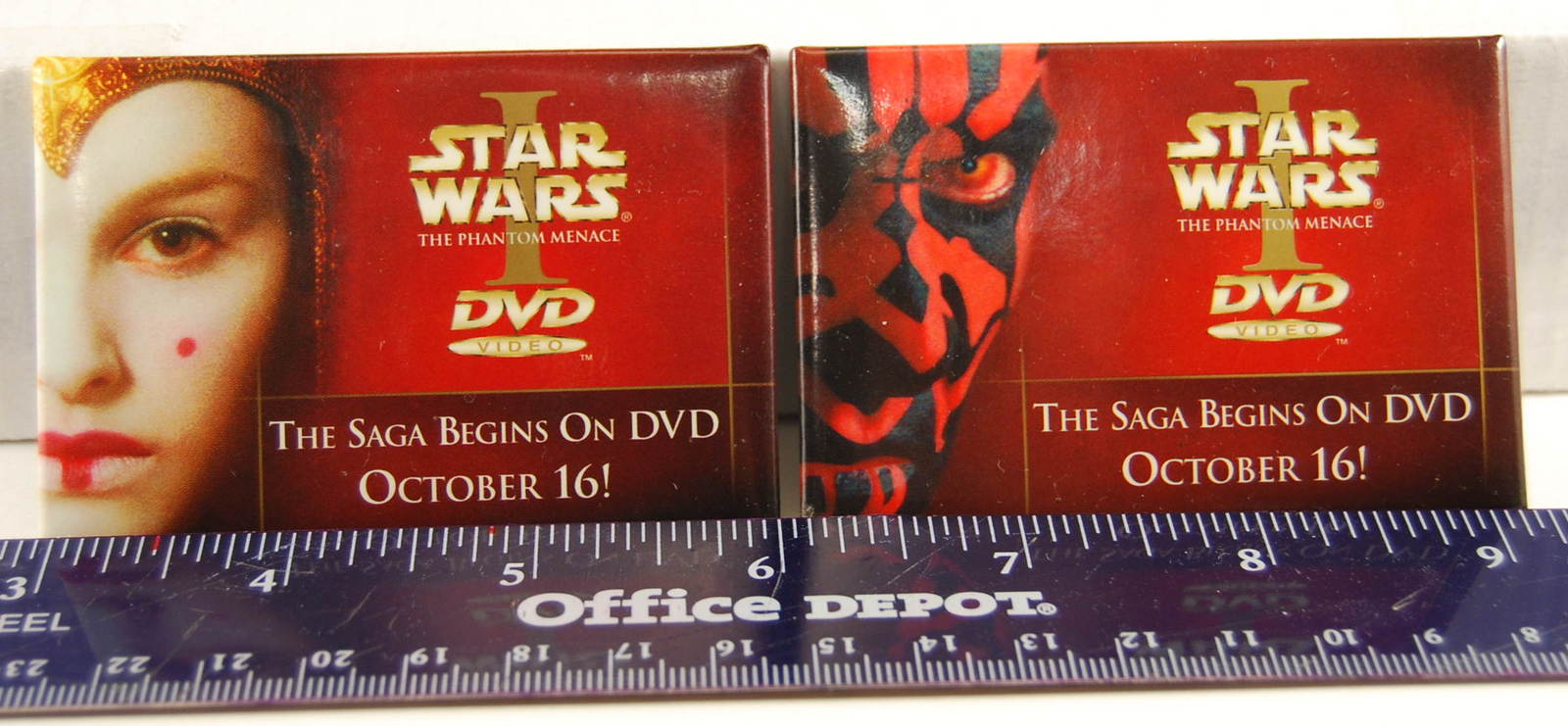 Lot of 5 Badges Buttons Pins 25mm 1/'/' ** Star Wars Coffee