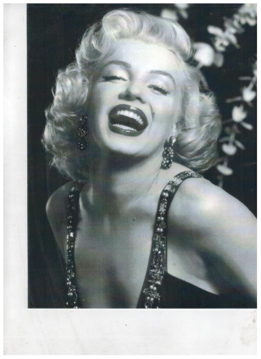 Marilyn Monroe Head CSF Vintage 8X10 BW Movie Memorabilia Photo Black