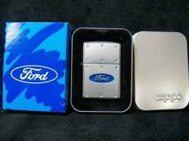 Rare Retired Iconic 2003 Heavy Riveted Ford Zippo Lighter - $69.95