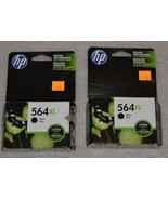 HP 564 xl ink cartridge black 2 pack Exp 09/2018 - £29.93 GBP
