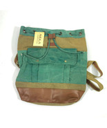 NWT Hipster Knapsack 16x19.5x4 inches Canvas Leather Construction - $34.64
