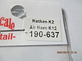 Cal Scale # 190-637 Nathan K2 Air Horn K12. 1 Each. HO-Scale image 2