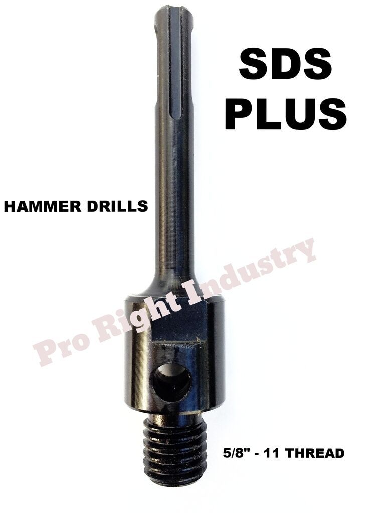 SDS plus adapter for dry core bit fits bosch, hilti, Milwaukee hammer