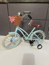 Battat Our generation OG blue bicycle fits 18" American Girl doll accessory - $39.55