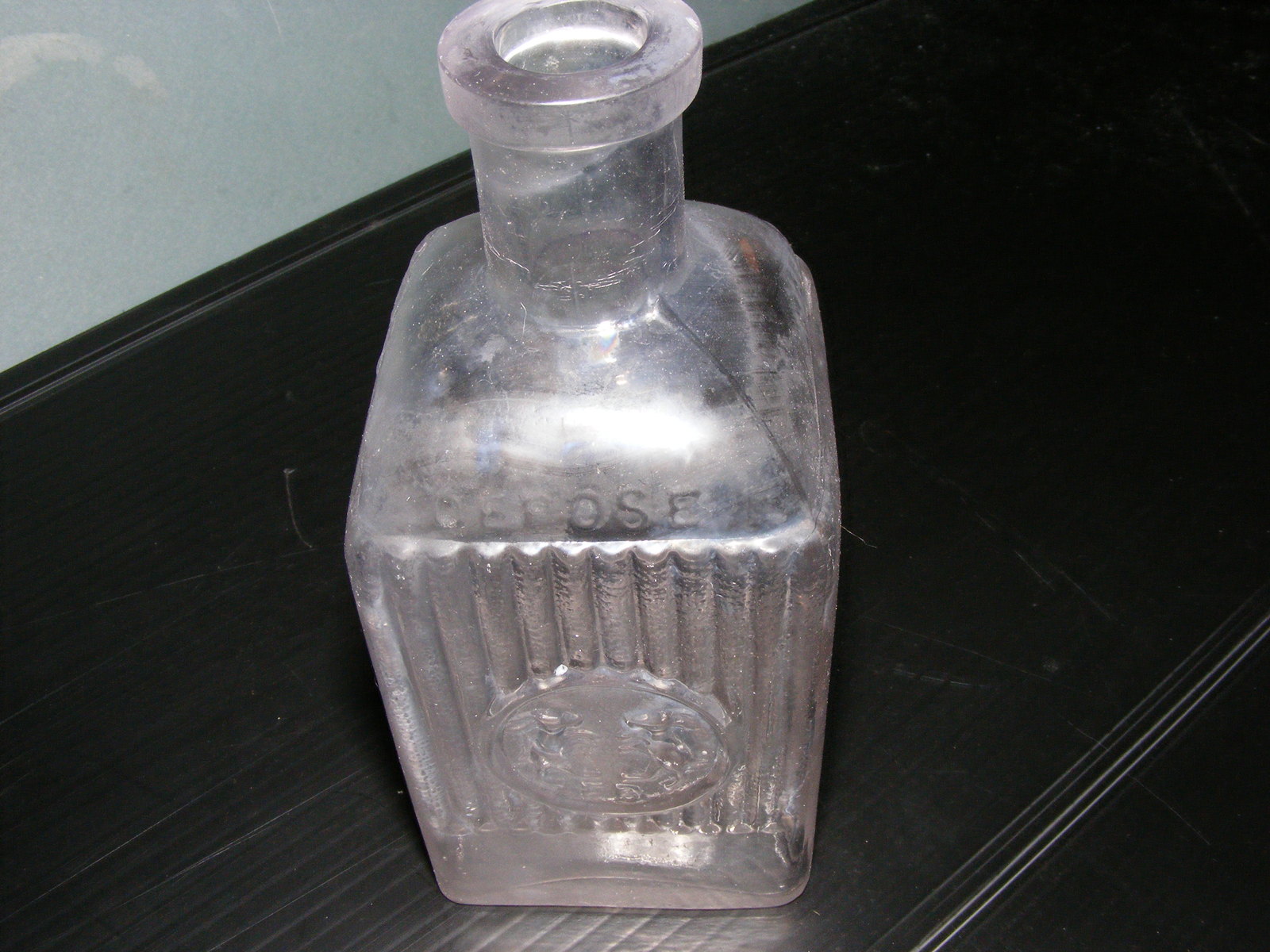 RARE Villacabras Water Laxative Glass Bottle Medicines & Cures