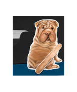 Shar Pei dog rear window wiper wagging tail sticker - $12.99
