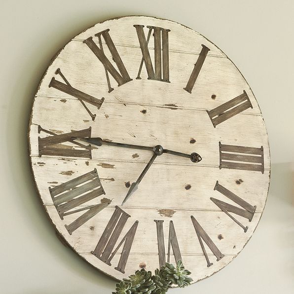 Large 36 Lanier French Cottage Rustic Wood And 25 Similar Items S L1600 Large 36 Lanier French Cottage Rustic Wood Wall Clock