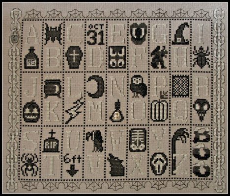 Primary image for Spooky Alphabet Charmed Sampler cross stitch chart Hinzeit