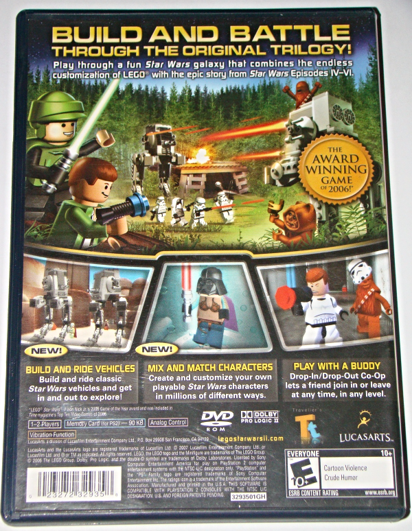 star wars playstation 2 lego
