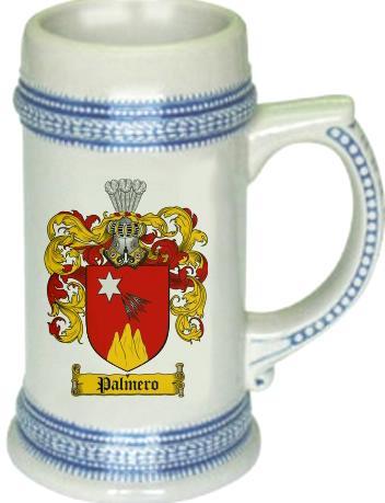 Palmero Coat of Arms Stein / Family Crest Tankard Mug